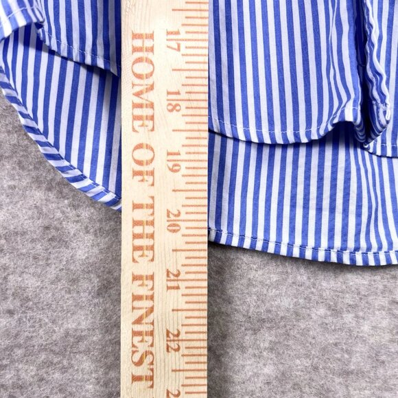 Polo Ralph Lauren Boys Blue White Striped Button Down Shirt Size 6 Classic - Picture 7 of 10